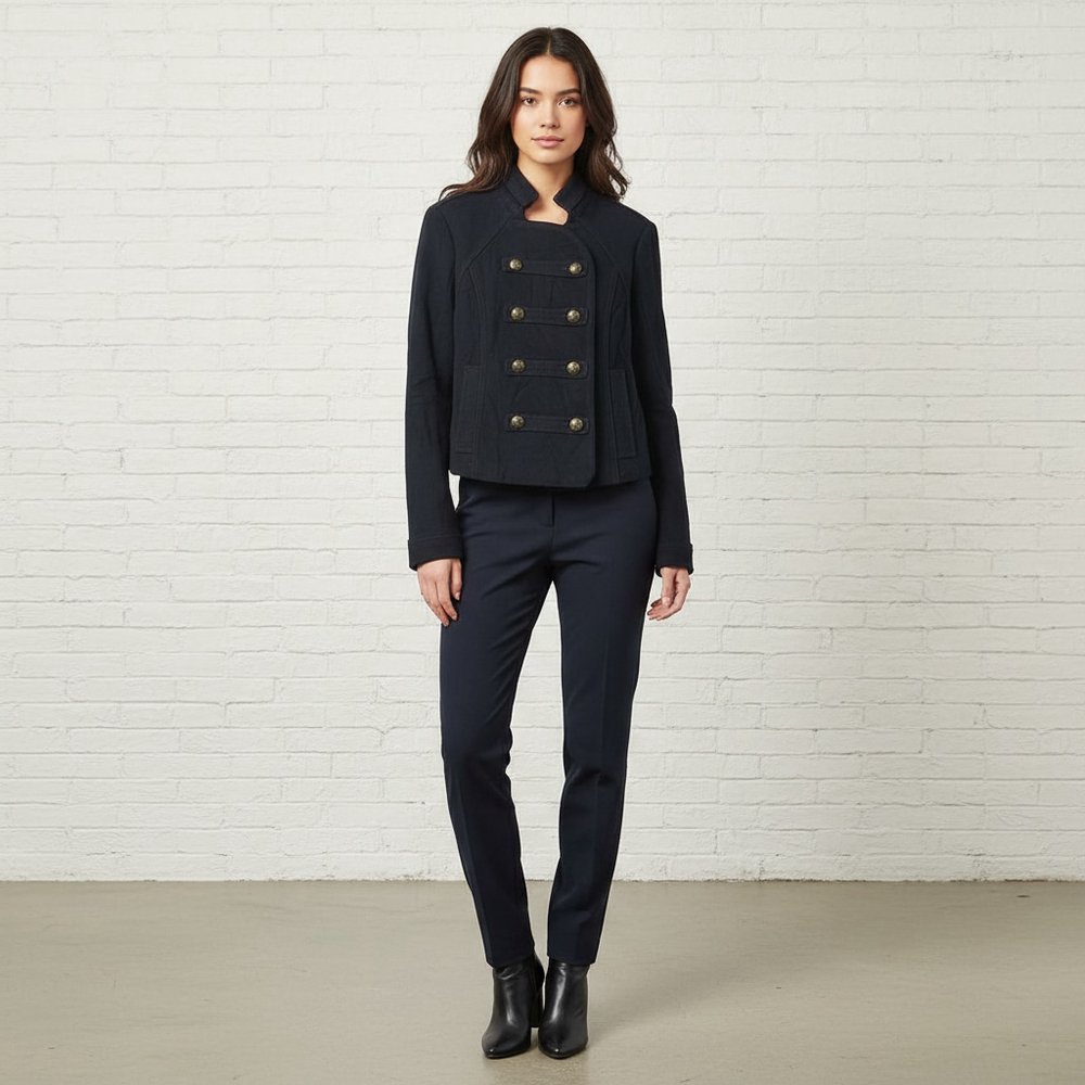 Vintage American Eagle Outfitters Military Jacket L Navy